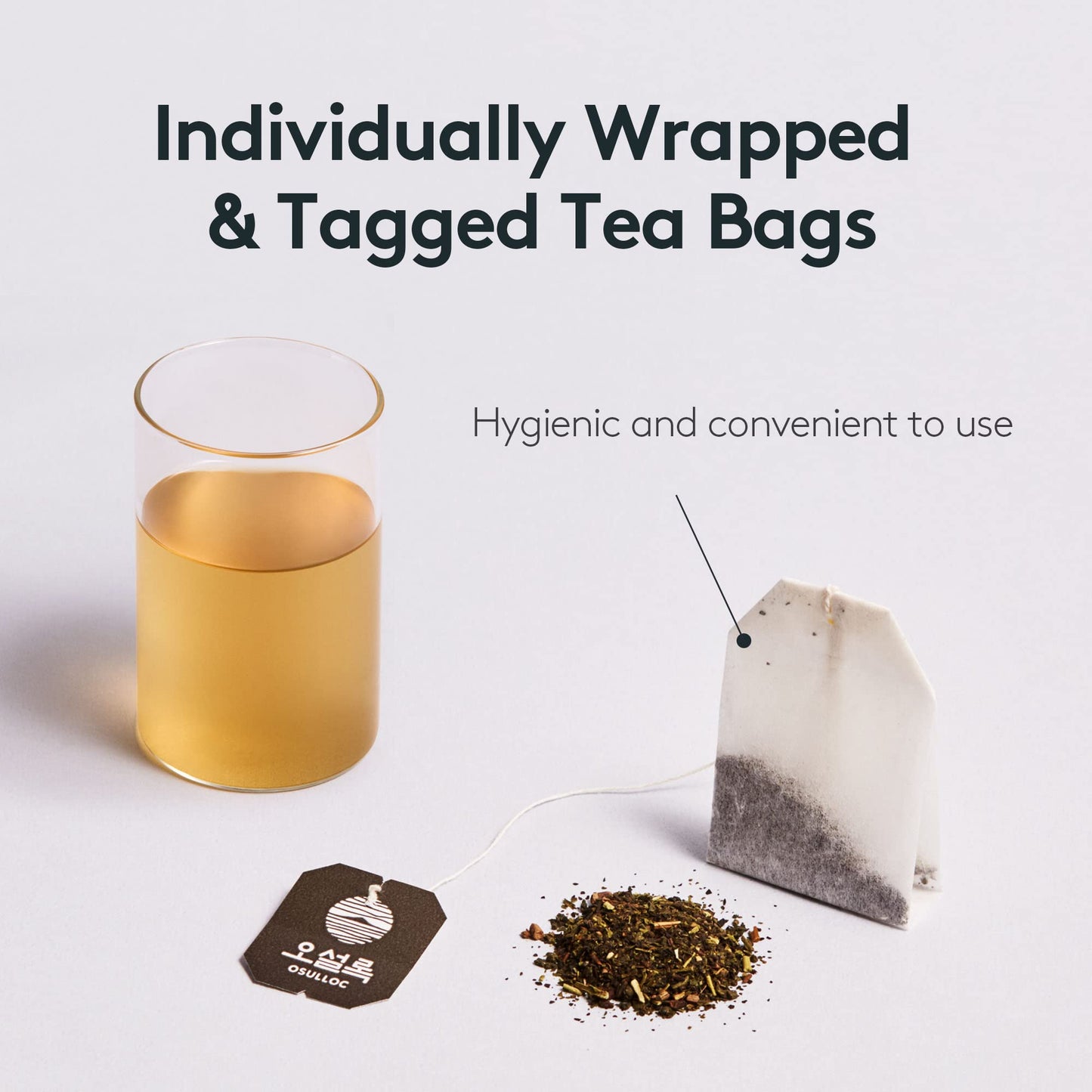 Osulloc Tropical Black Tea (Tropical Mango & Peach Flavor), Fruit Tea Blend, Premium Teabags From Jeju Island, 20 Count, 1.06 Oz