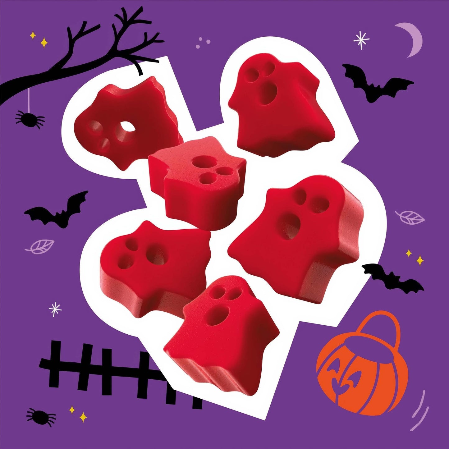 Halloween Candy Bulk - Cherry Ghosts Licorice Candy 8.5Oz, 3 Packs - Ghosts Of Halloween Cherry Licorice Candy, Trick Or Treat C
