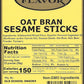 30Oz Bags Of Oat Bran Sesame Sticks (2 Pack)