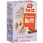 Katz Gluten Free Cinnamon Buns. Made With Real Cinnamon and Covered In A Sweet Glaze.Tree Nut Free, Dairy Free. Soy Free. Kosher