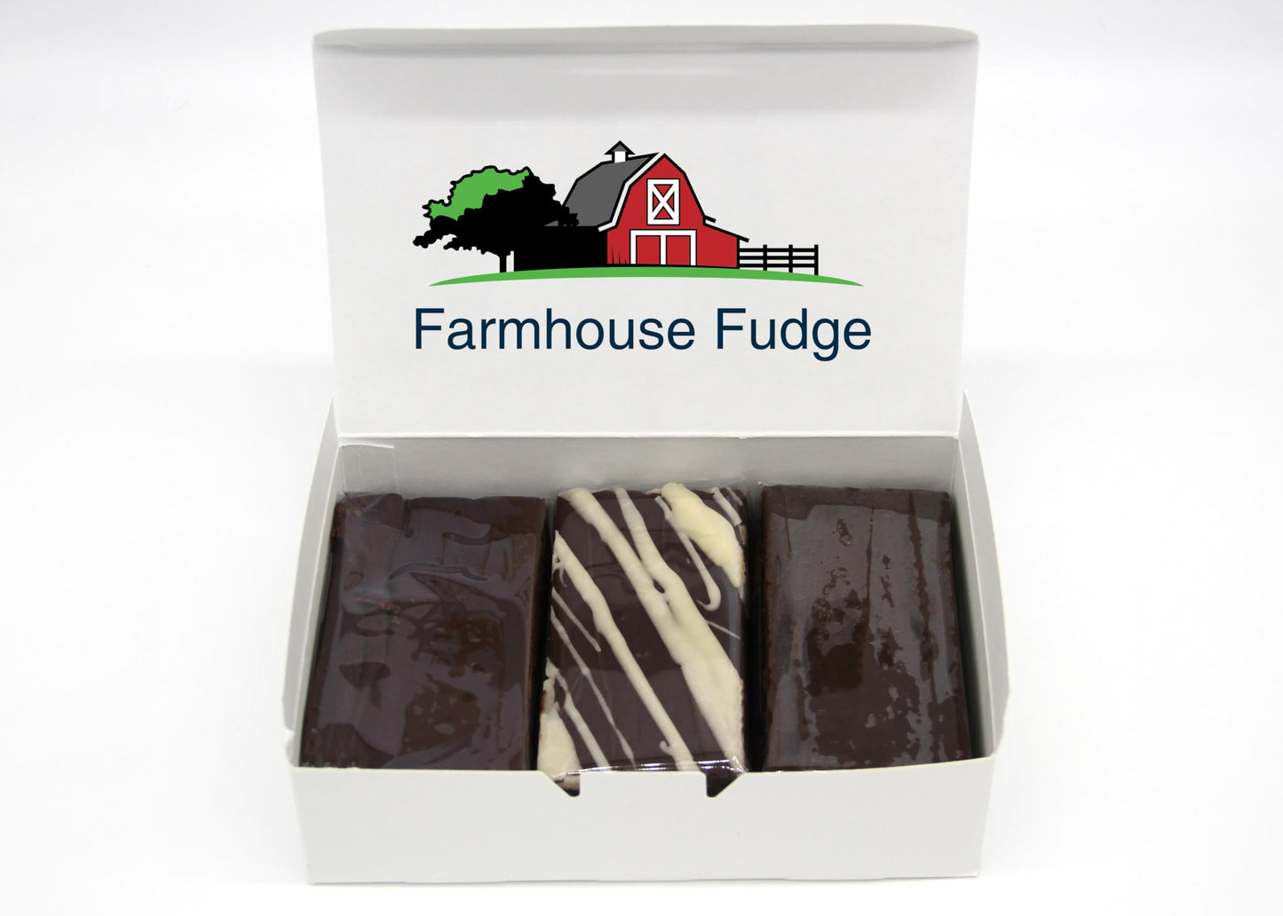 Farmhouse Fudge - Build Your Own 3 Piece Fudge Box Sampler - Fresh Fudge Made With Butter And Cream, No Marshmallows! Over 50 Fl