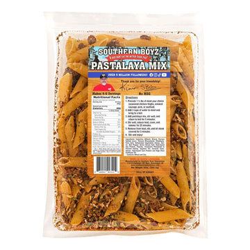 Southern Boyz Outdoors Pastalaya Mix with Penne, 10 Ounce Bag, No MSG, Makes 4-6 Servings