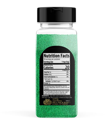 Granaroma Green Nonpareils, 1 Lb, Decorative Sprinkles, Cakes & Cookies, Bakery Staple