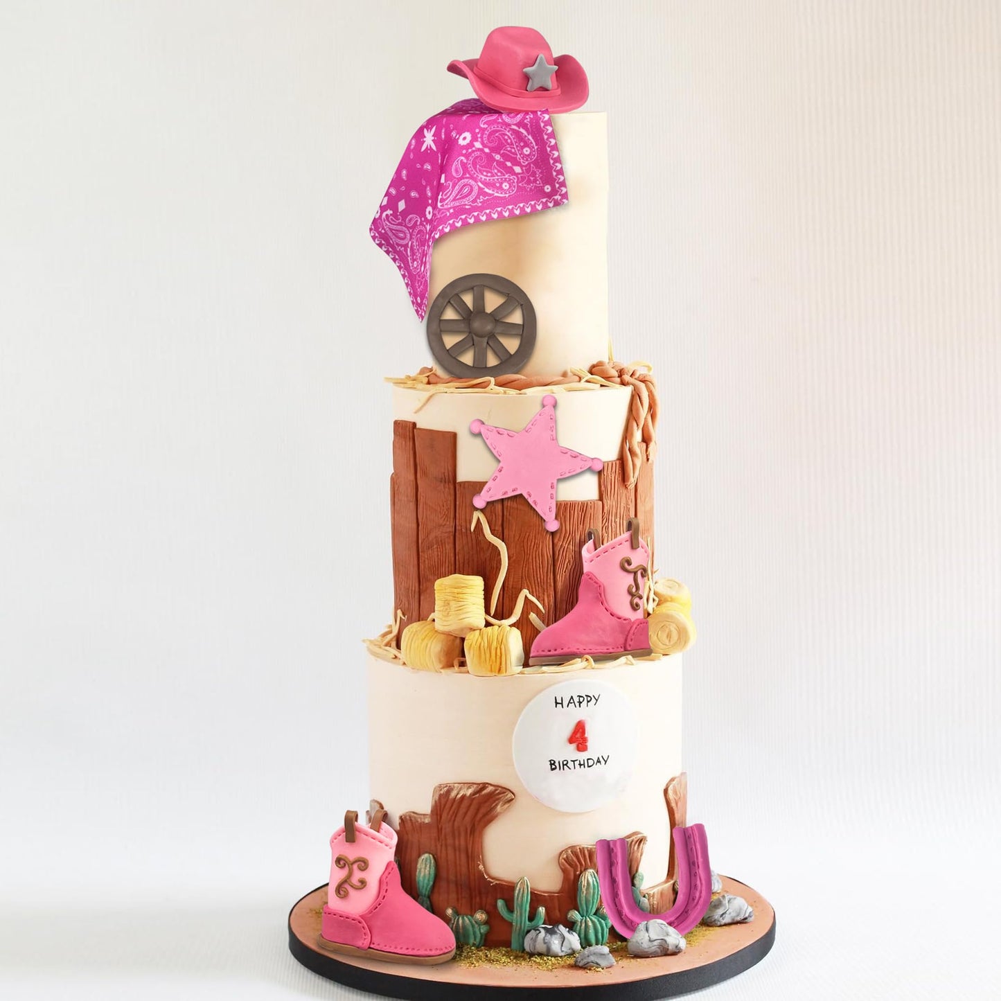 Cowgirl Cake Decorations Cowgirl Hat And Boot Cake Toppers Western Cowboy Cowgirl Birthday Baby Shower For Western Theme Party F