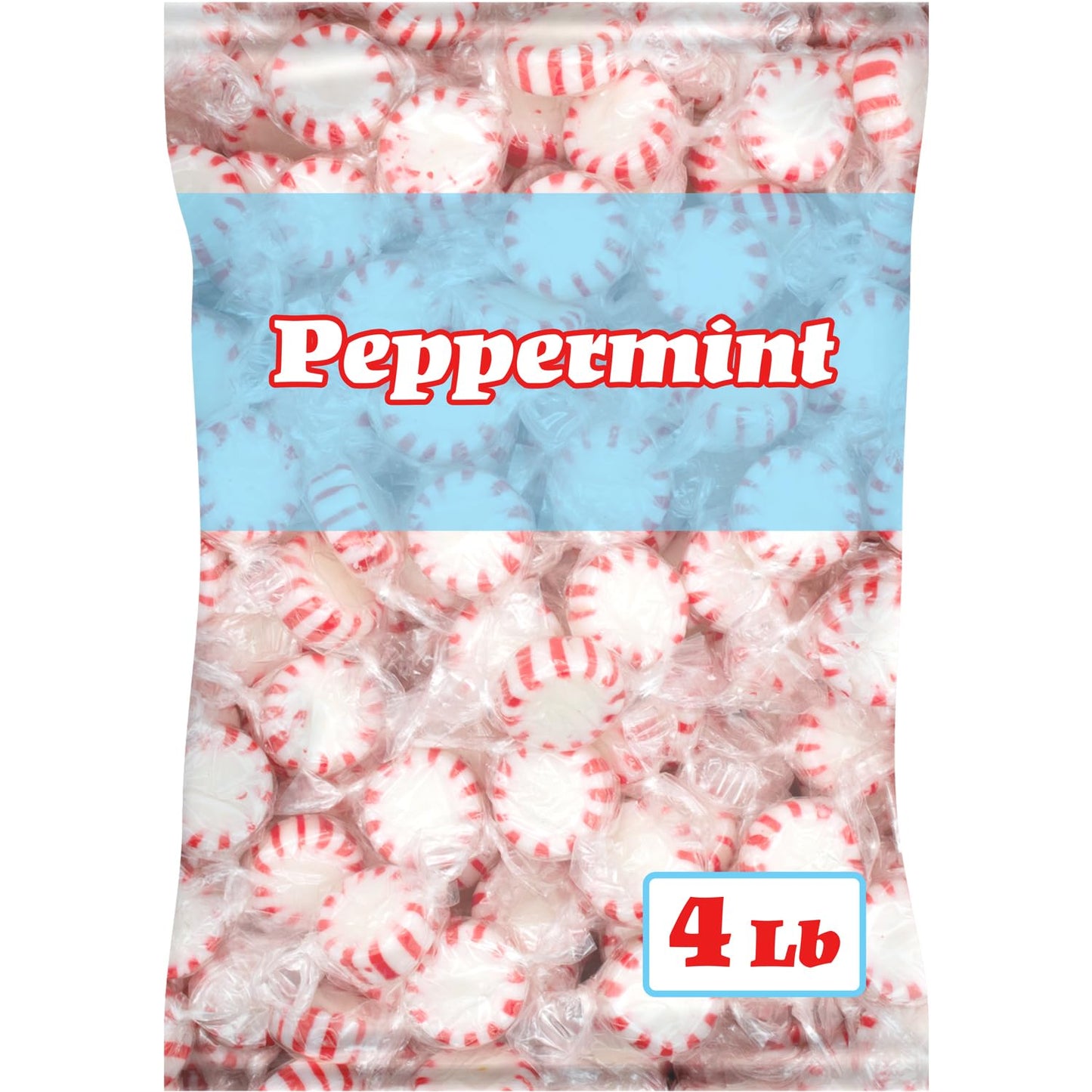 Starlight Candy, Individually Wrapped (Peppermint, 4 Pound)