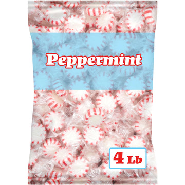 Starlight Candy, Individually Wrapped (Peppermint, 4 Pound)