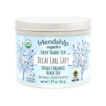 Friendship Organics Decaf Earl Grey Tea Bags, Organic And Fair Trade 20 Count