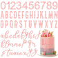 124 Pcs Acrylic Number Alphabet Cake Topper Diy Personalized Name Cupcake Toppers With A-Z Letter Custom Your Birthday Party Cak
