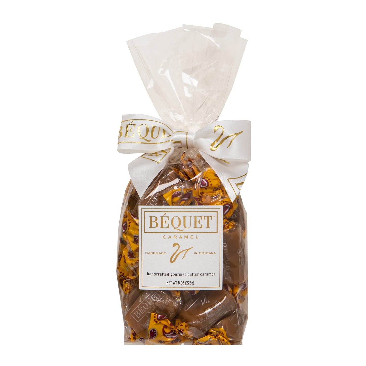 B  Quet Caramel - Butterscotch Gourmet Candy - Candy Individually Wrapped - Made In Montana - Kosher (Star D) And Gluten Free -