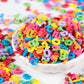 Numbers Sprinkles For Cake Decorating 7 Ounces Edible Rainbow Confetti Sprinkles For Cupcake, Cookies, Ice Cream Topper, Multico