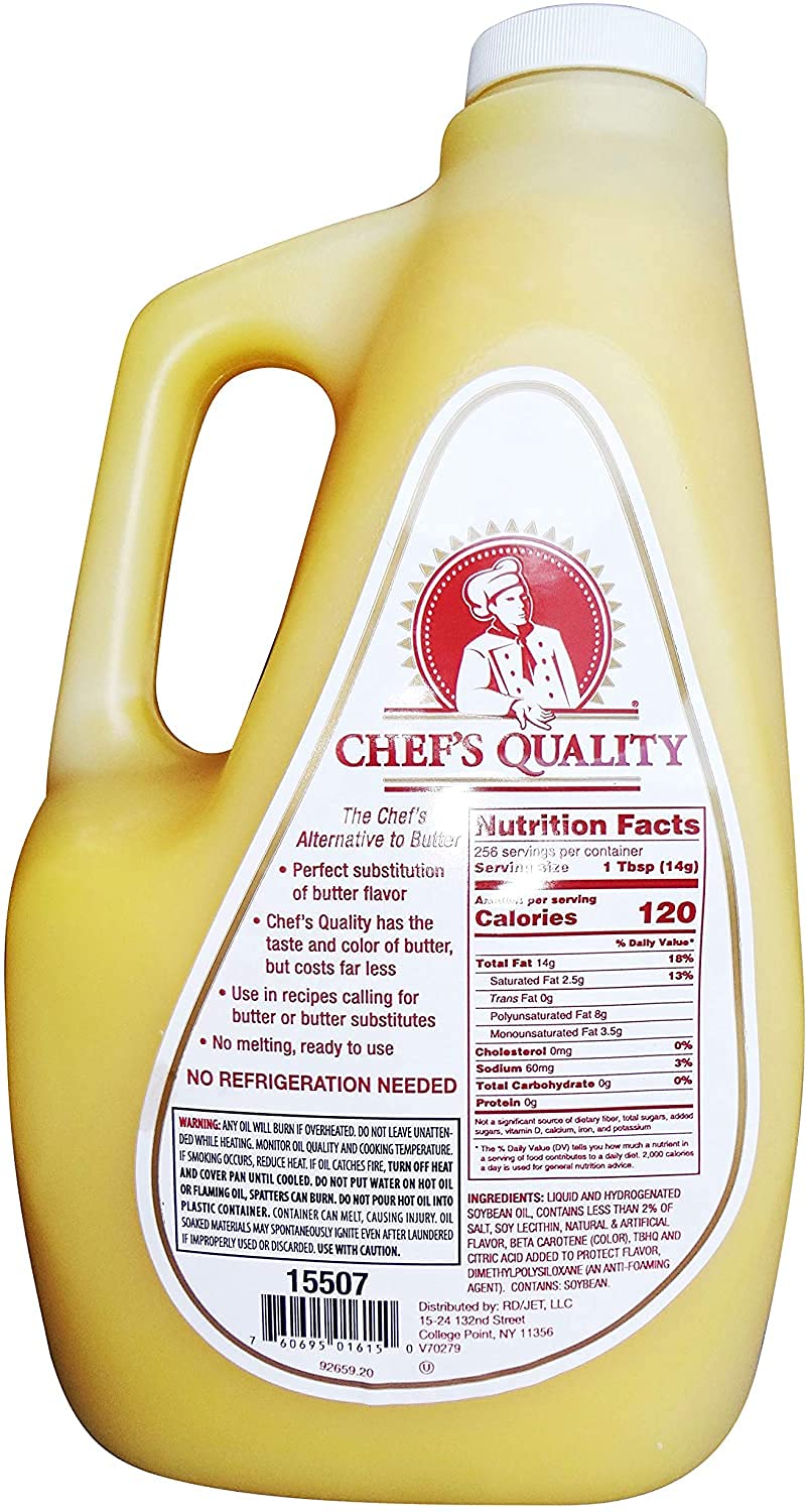 Chef'S Quality Alternative Liquid Butter 1 Gallon