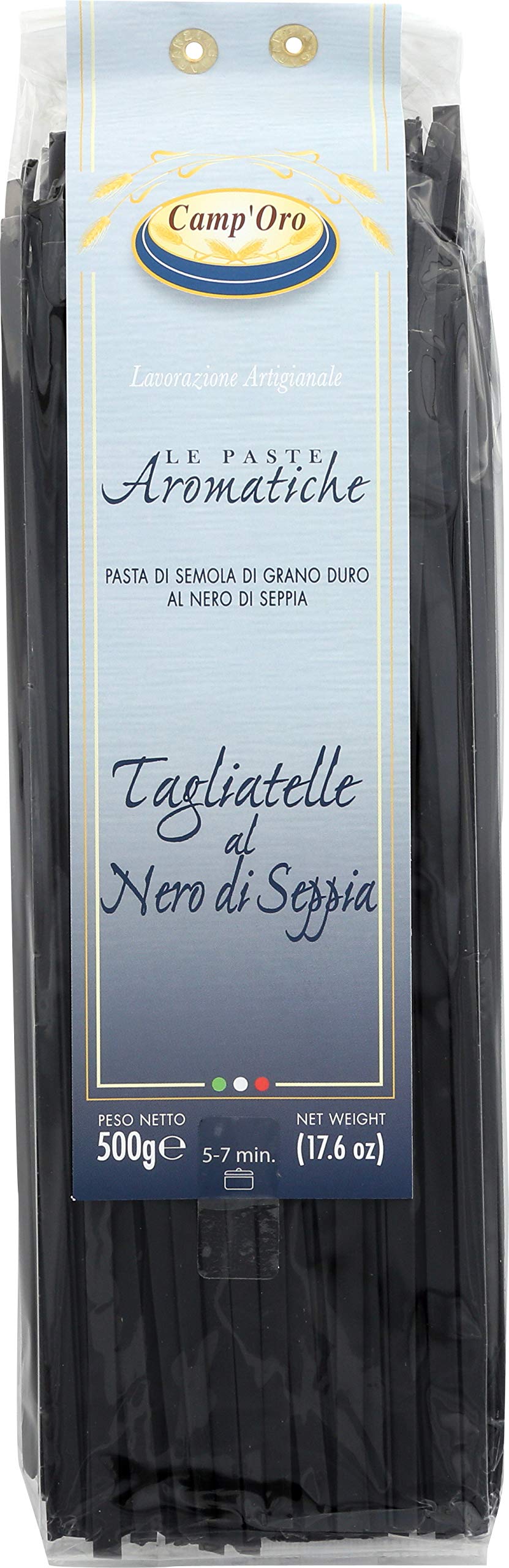 Camp'Oro Black Squid Ink Pasta Pack Of 12 Bag