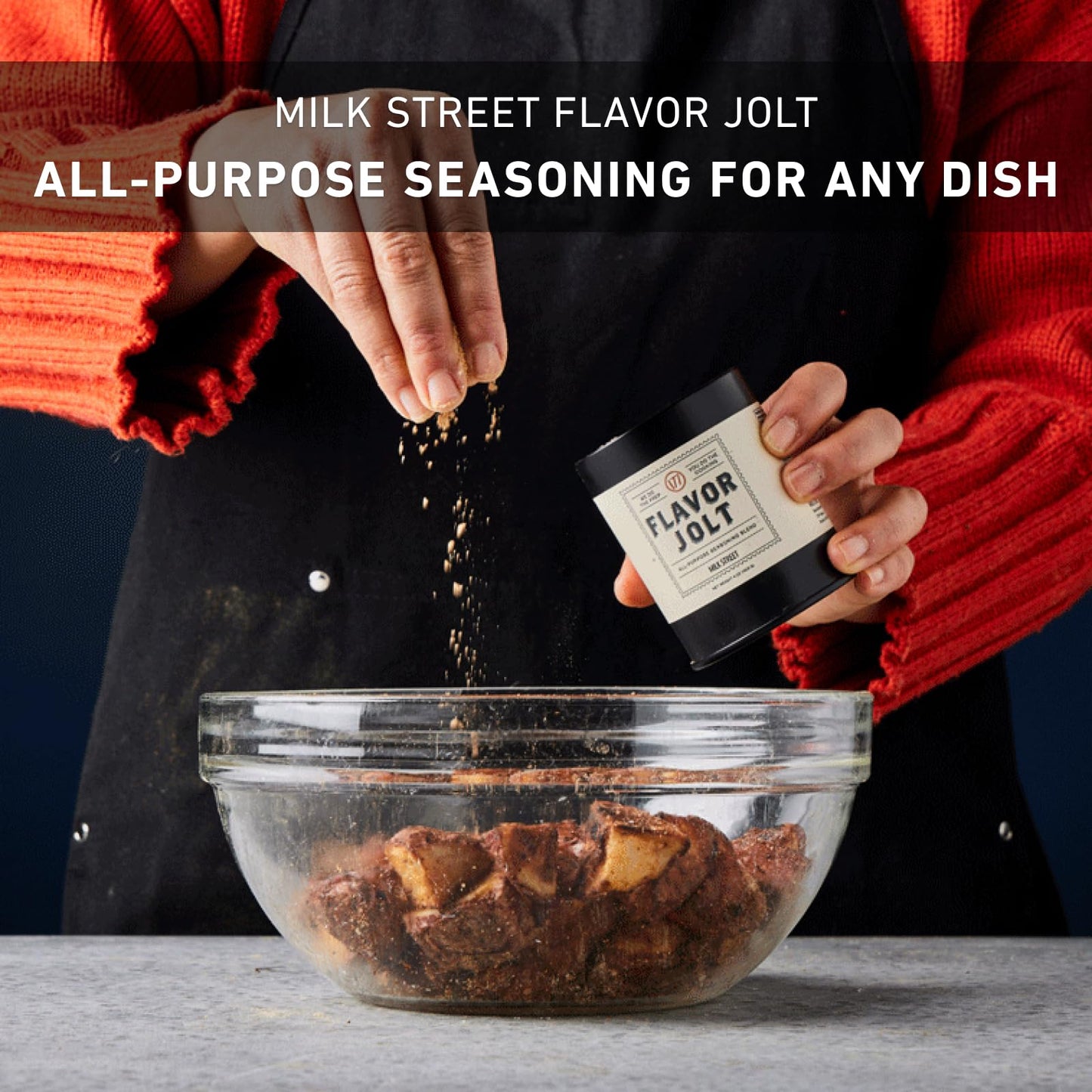 Christopher Kimballs Milk Street Umami Seasoning Blend, 6 oz, Yellow - Mushroom, Miso, Garlic & Spices for Meat & Vegetables