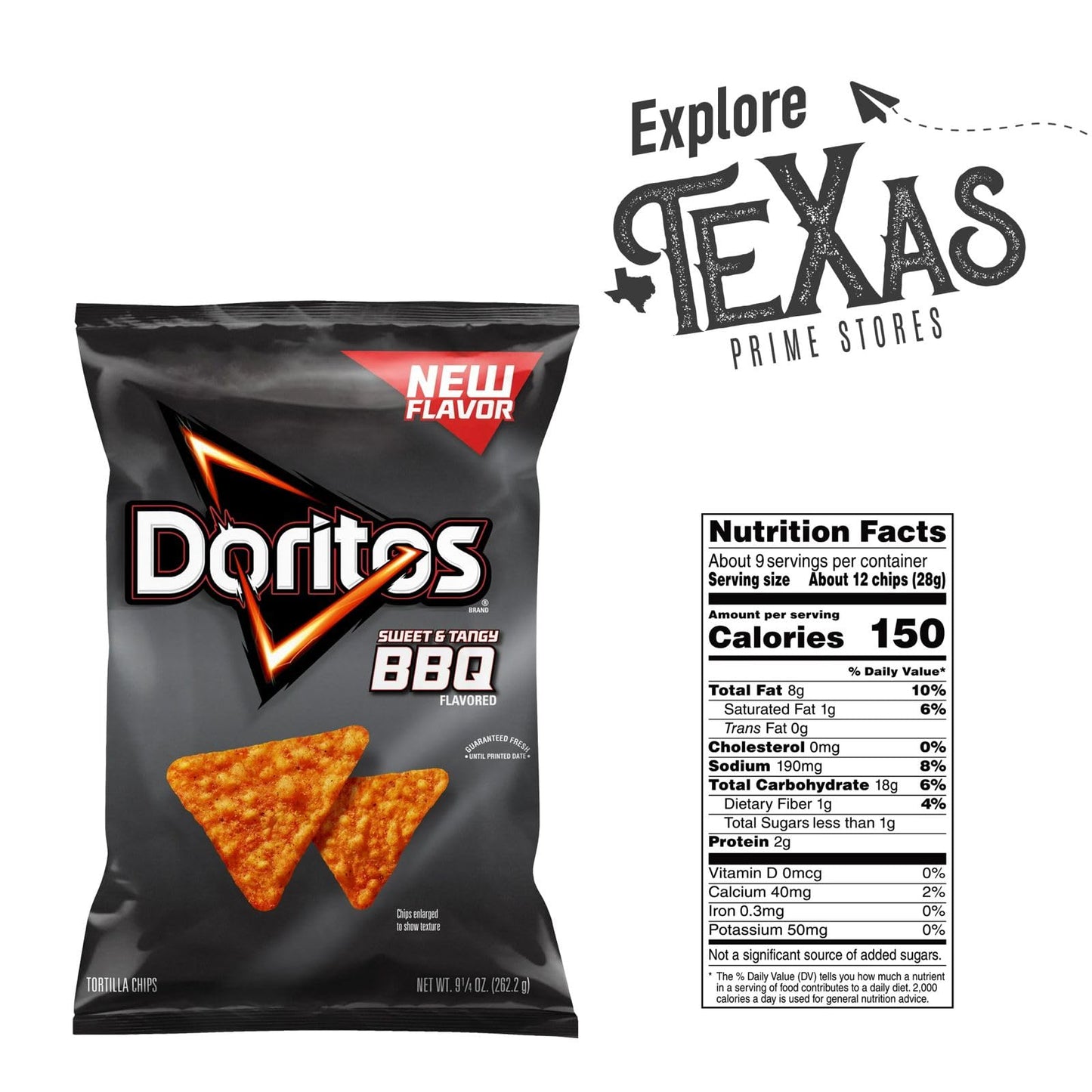 Doritos 6-Pack Of Sweet Tangy Bbq Flavored Tortilla Snack Chips 9.25 Oz Bag + 1 Freebie By Lavinia Essentials Brand
