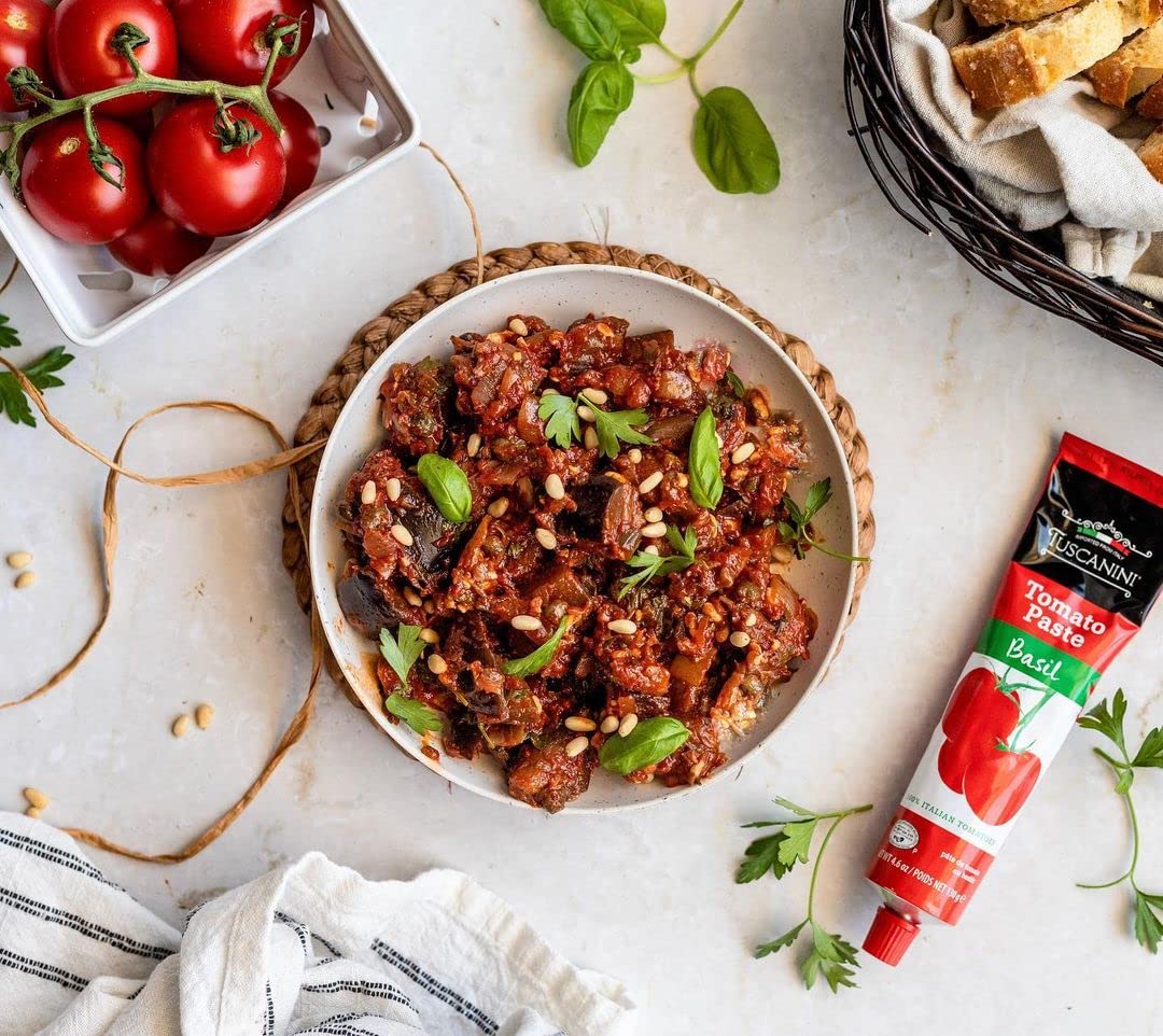 Tuscanini Organic Tomato Paste Tube 4.6oz (12 Pack) | Double Concentrated 100% Italian Tomatoes, All Natural, NON-GMO, Kosher