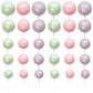 Ephlyn 30Pcs Balls Cake Topper Foam Ball Cake Picks Mini Balloon Diy Cake Insert Topper Decoration For Baby Shower Party Cake De