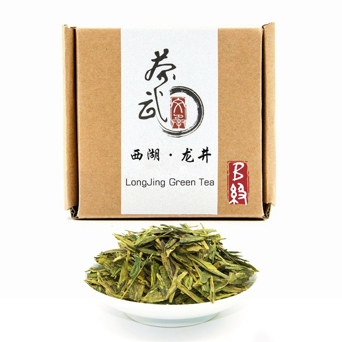 ChaWuWarmSun LongJing Green Tea Loose Leaf, 3.5oz, G-LJ-B-100g, Chinese Dragon Well Green Tea