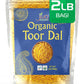 Jiva Organic Toor Dal Kori, Unoily, Madhi 2 Pound Bag - Indian Split Pigeon Peas - Non-Gmo, Vegan