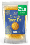 Jiva Organic Toor Dal Kori, Unoily, Madhi 2 Pound Bag - Indian Split Pigeon Peas - Non-Gmo, Vegan