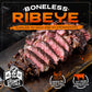 Grumpy Butcher 2-Steak Sampler Gift Basket For Men – 1 Ribeye Steak (14 Oz) & 1 Top Sirloin (6 Oz) – Gourmet Steakhouse Gift, Elegantly Packaged