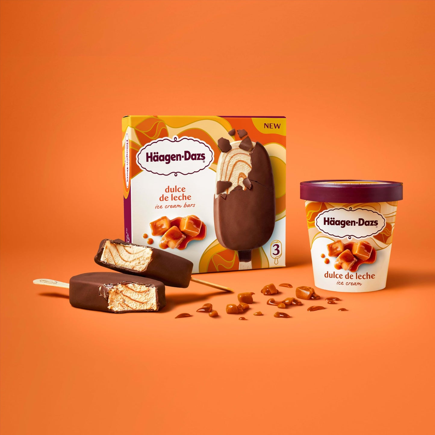Haagen-Dazs, Dulce De Leche Ice Cream, 14 oz (Frozen)