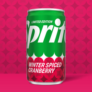 Sprite Winter Spiced Cranberry Soda Soft Drink Fridge Pack  7.5 fl oz Mini Cans  10 Pack