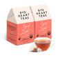 Big Heart Tea Co. Herbal Tea Bags - Cup of Love Red Rose, Organic, Decaf, 20 Bags, Zero Plastic Sachets