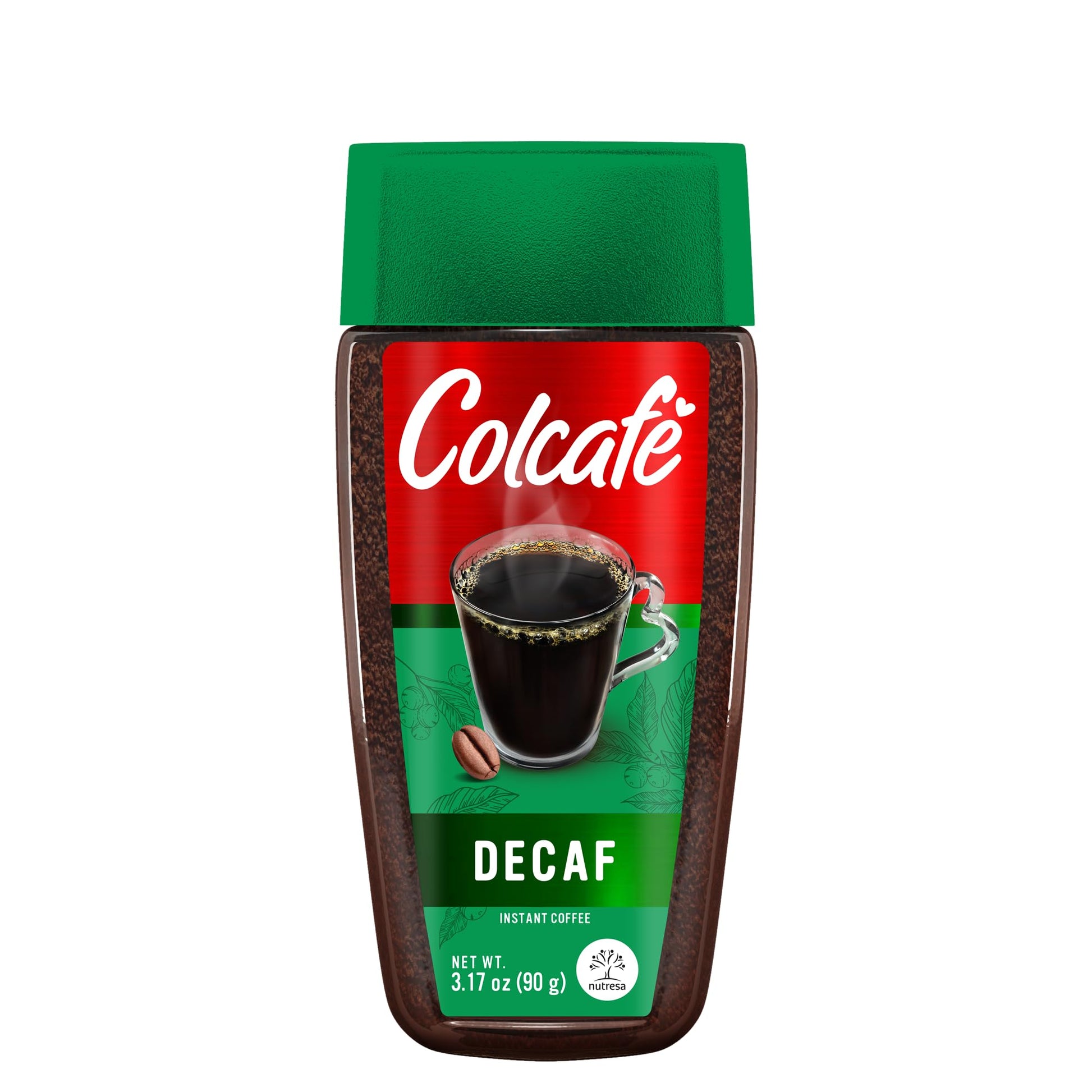 COLCAFE Instant Decaf Coffee Jar | 100% Colombian | 3 Ounce | No Caffeine, Ready in Seconds