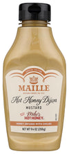 Maille Hot Honey Dijon Mustard, Honey Infused with Chilies, Kosher, Gluten Free, 9.4 Ounce (Pack of 6)