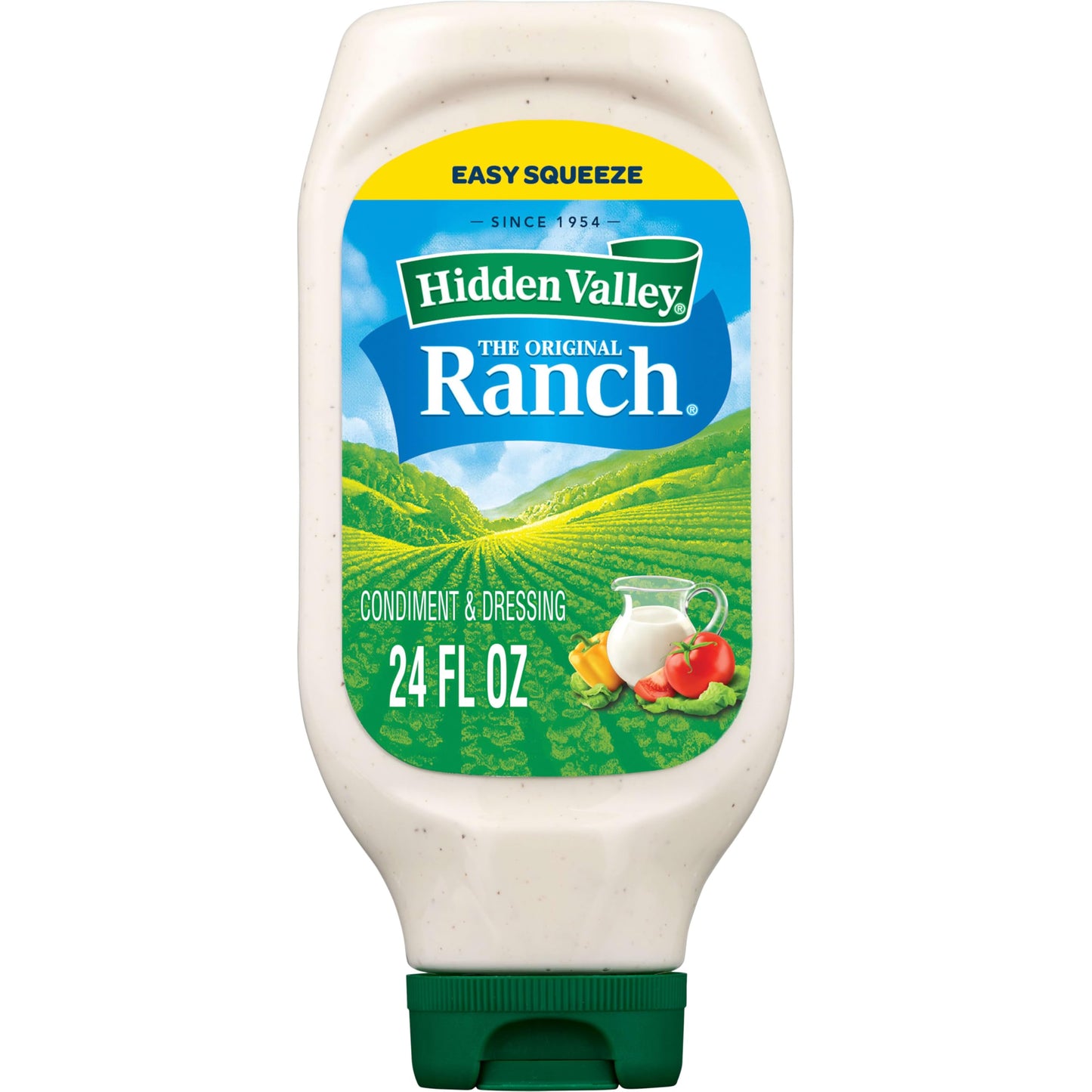 Hidden Valley Original Ranch Condiment and Dressing, Easy Squeeze Bottle, 24 Fl Oz (Package May Vary)