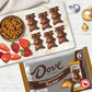 DOVE Milk Chocolate Peanut Butter Reindeer Christmas Chocolate Candy Bar  Christmas Candy Stocking Stuffers  1.1 Oz (Pack of 6)