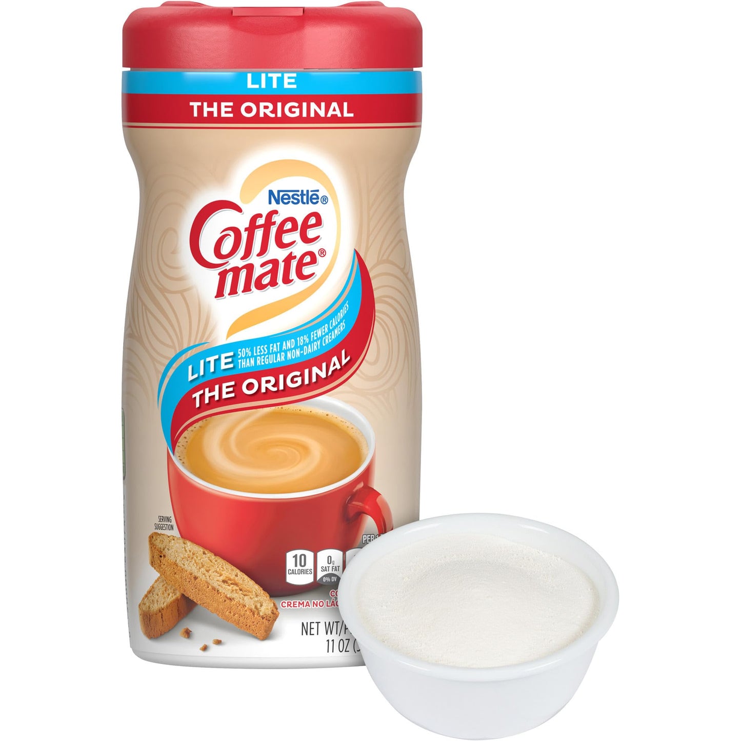 Nestle Coffee Mate Creamer 11Oz Powder Creamer, Lite Original (74185)