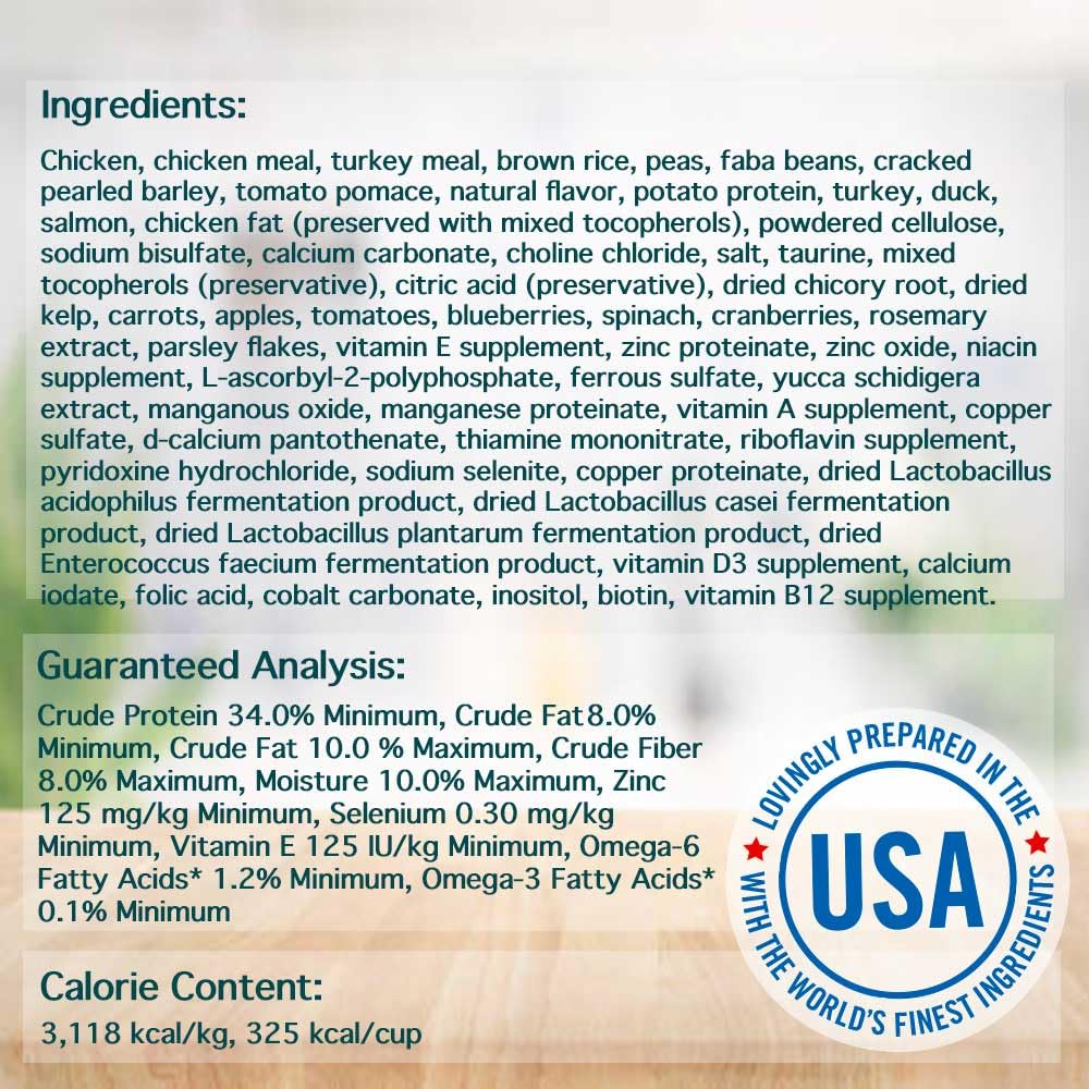 Chicken Soup For The Soul All Natural Enhanced Indoor W/Hairball Care Mature-Themed Dry Cat Food, Real Meat First Ingredient, No By-Products, Supports Intestinal Health, Chicken & Brown Rice, 12Lb