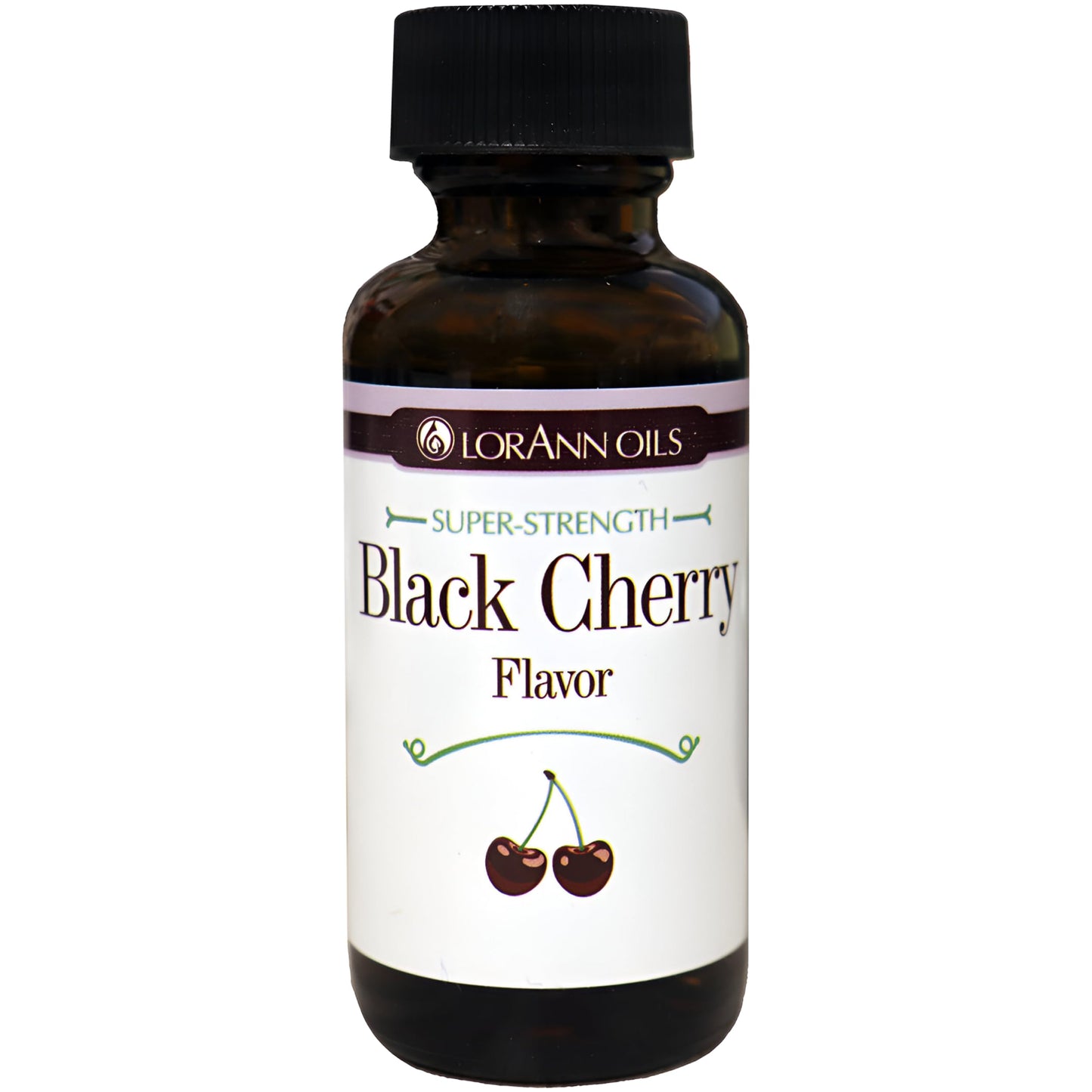 LorAnn Oils Super Strength Flavoring, Black Cherry, 1 Fl Oz - Bold Natural Flavors for Candy Making and Baking