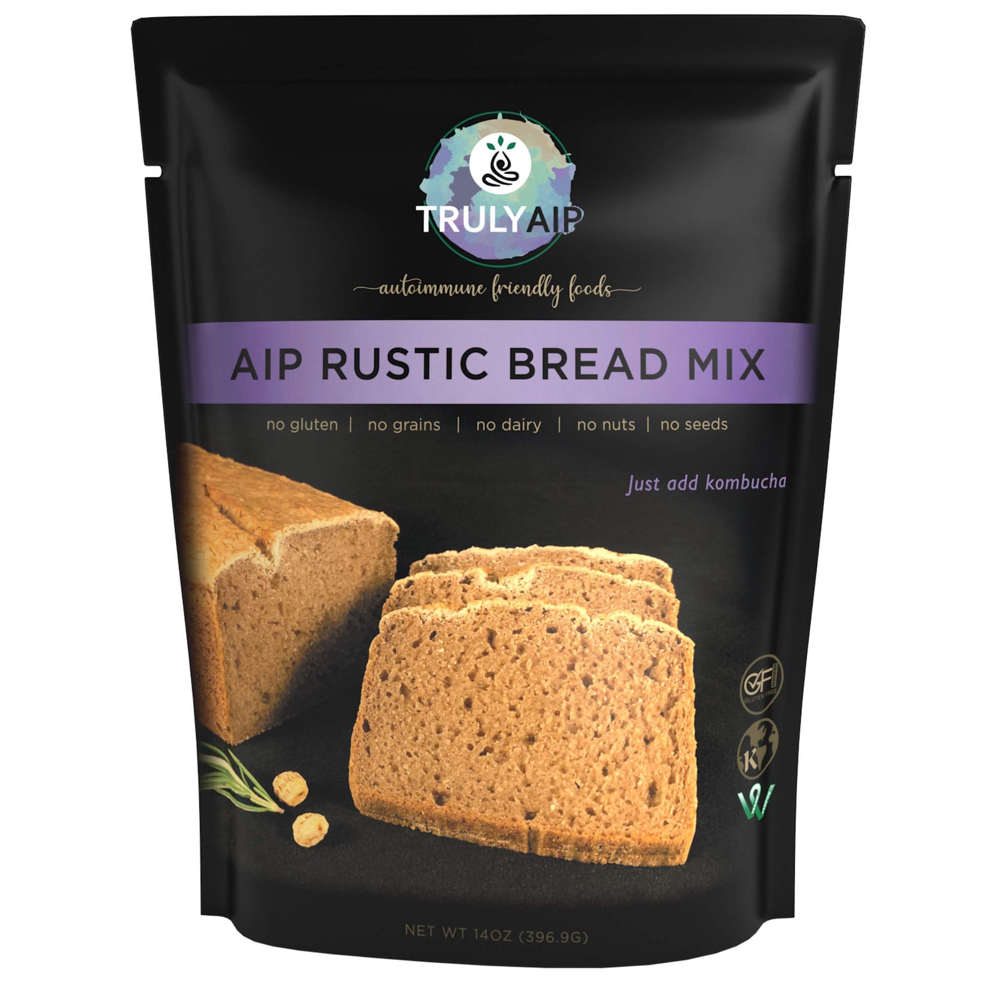 Truly AIP Rustic Bread Mix - Makes 1 loaf, 2 pizza crusts, waffles, pancakes - Gluten Free - Autoimmune Protocol, Paleo Approved