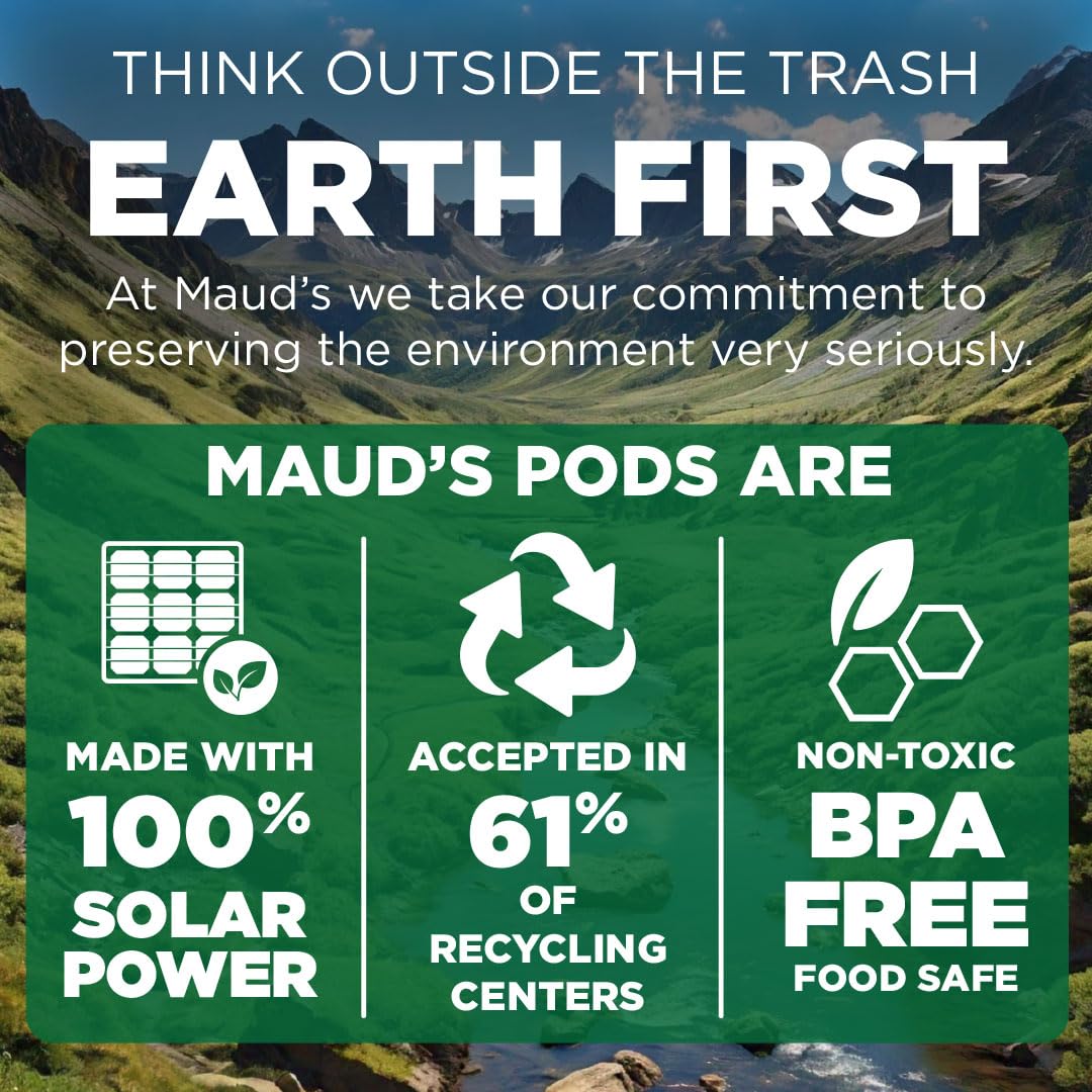 Maud'S Organic Guatemalan Coffee Pods, 50 Ct | Fair Trade Single Origin | 100% Arabica Organic Medium Dark Roast Coffee | Solar