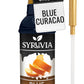 Syruvia Blue Curacao Syrup - Blue Curacao Syrup Flavor, 25.4 fl oz - Perfect for Cocktails, ice Tea, Desserts, Italian Sodas, Ic