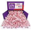 Peppermint Candy Twists Hard Candy Balls, Individually Wrapped Bulk Candy - 5 Pounds, Approx 375 Pieces - Ideal for Christmas Ca