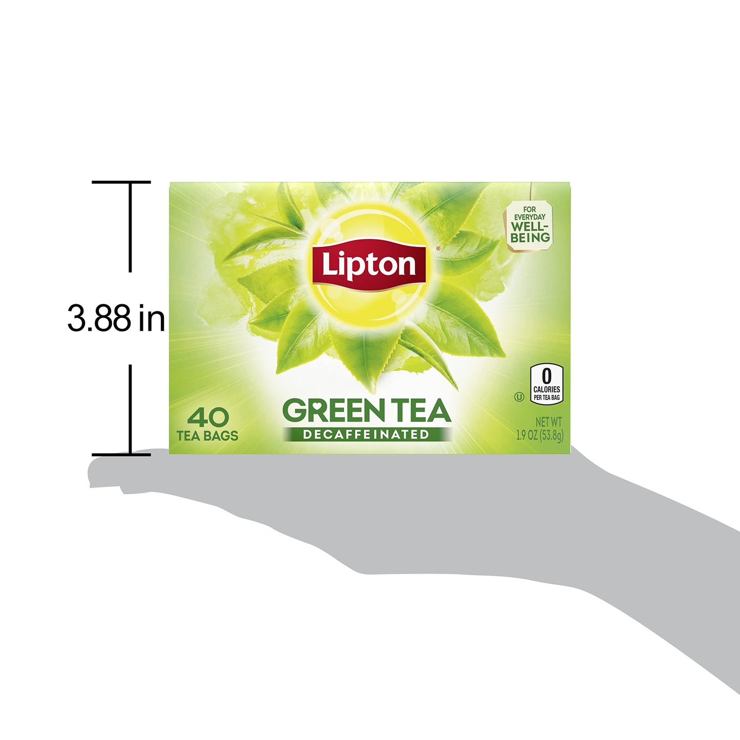Lipton Decaffeinated Green Tea Bags, Unsweetened, 40 Count (Pack of 6), Model 84148465