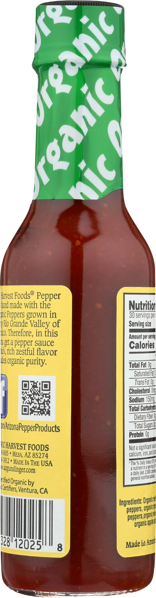 Organic Harvest, Sauce Habanero Organic, 5 Ounce