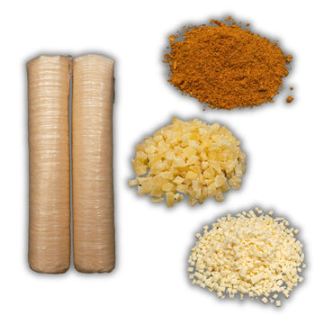 BEARDED BUTCHER BLEND SEASONING Hawaiian Pizza Bratwurst DIY Kit - Includes Seasoning, Mozzarella, Pineapple, Collagen Casings for 25 lbs
