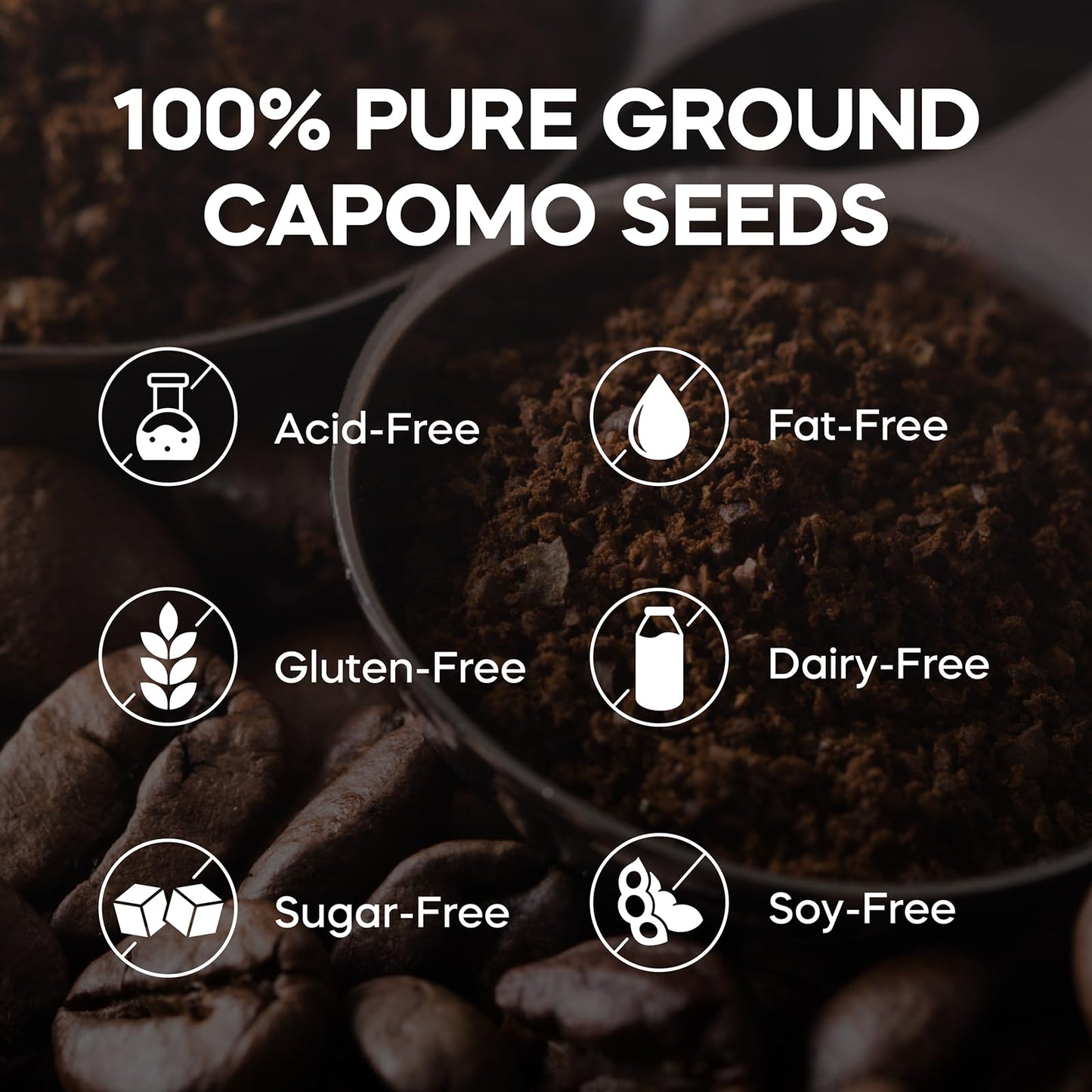 Tattvas Herbs Capomo Coffee Alternative, Classic Dark Roast, 22 oz, Caffeine & Acid Free, Brew Like Coffee