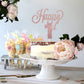 Lingteer Happy 69Th Birthday Cake Topper - Cheers To 69Th Birthday 69 Years Old Birthday Party Cake Decorations Sign.