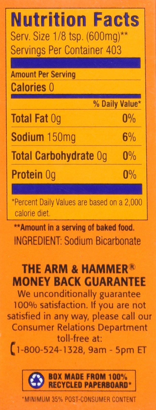 Arm & Hammer Pure Baking Soda, 8 oz