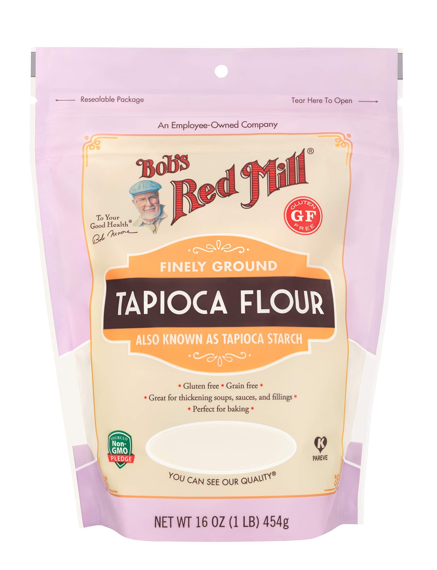 Bob s Red Mill Tapioca Flour, 16oz (Pack of 4) - Non GMO, Vegan, Paleo Friendly, Kosher