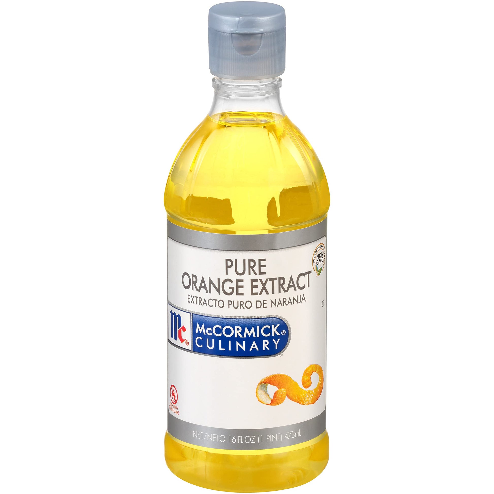 McCormick Culinary Pure Orange Extract, 16 fl oz Bottle, Orange Flavoring for Baking, Model 052100306353