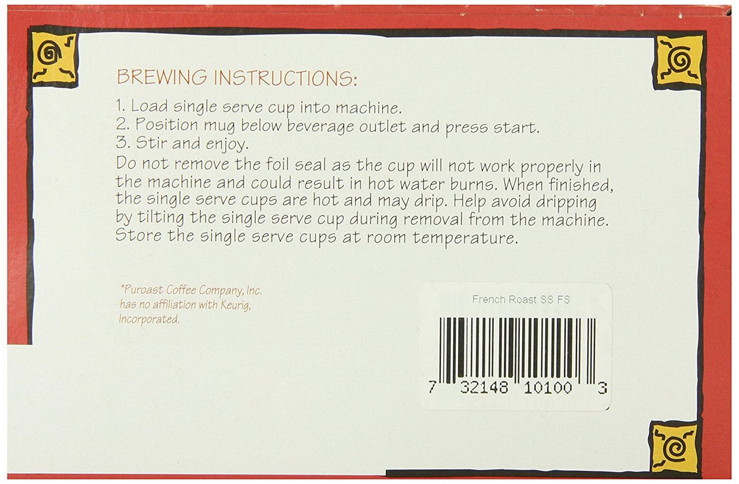 Puroast Low Acid Coffee Single-Serve Pods, Bold French Roast, High Antioxidant, Compatible With Keurig 2.0 Coffee Makers, 12 Count
