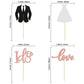 Gyufise 24 Pack Wedding Cupcake Toppers Glitter Groom And Bride Love I Do Cupcake Picks For Bridal Shower Wedding Engagement Party Cake Decorations Supplies