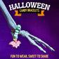 Halloween Candy Bracelets  Individually Wrapped Trick or Treat Pass Out Candies  Assorted Spooky Shapes  24 Count