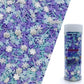 Snowflake Sprinkles Blue & White & Purple Christmas Sprinkles Mixed size snowflake Stars Jimmies CakeCookie Decorating Perfect f